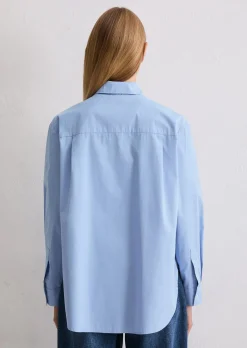 Boyfriend Bluse aus Baumwoll-Premium-Popeline