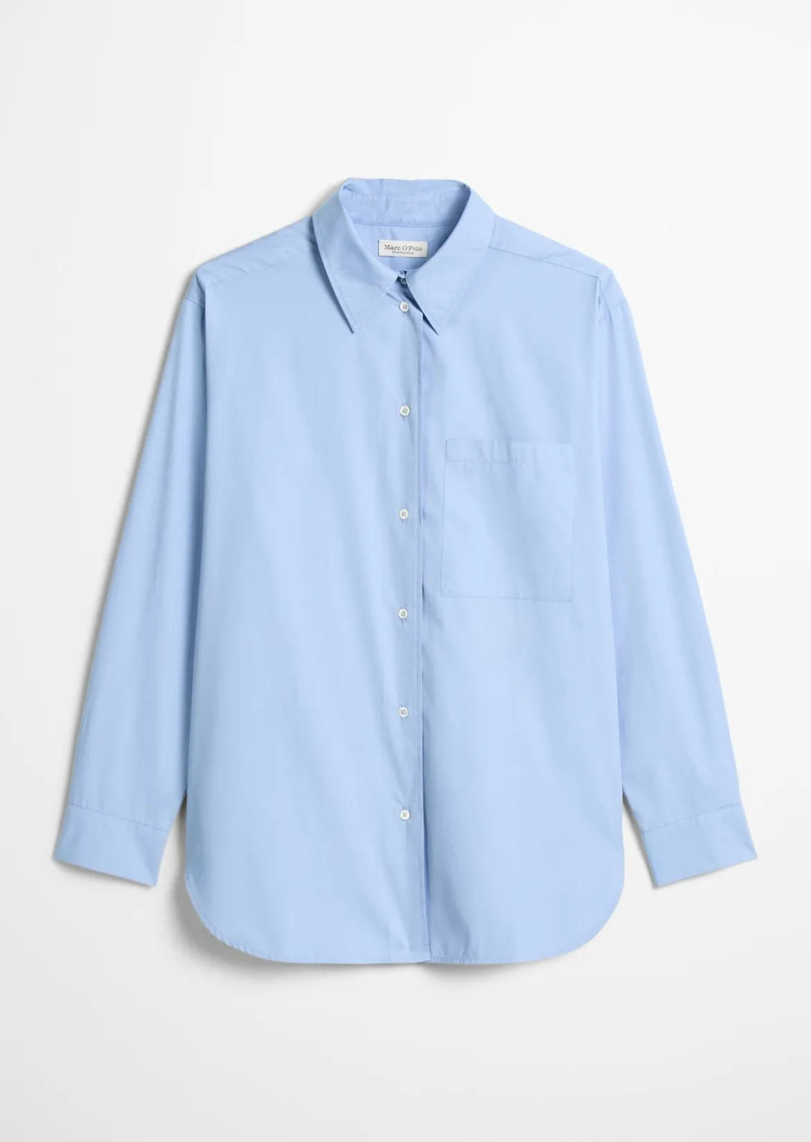 Boyfriend Bluse aus Baumwoll-Premium-Popeline