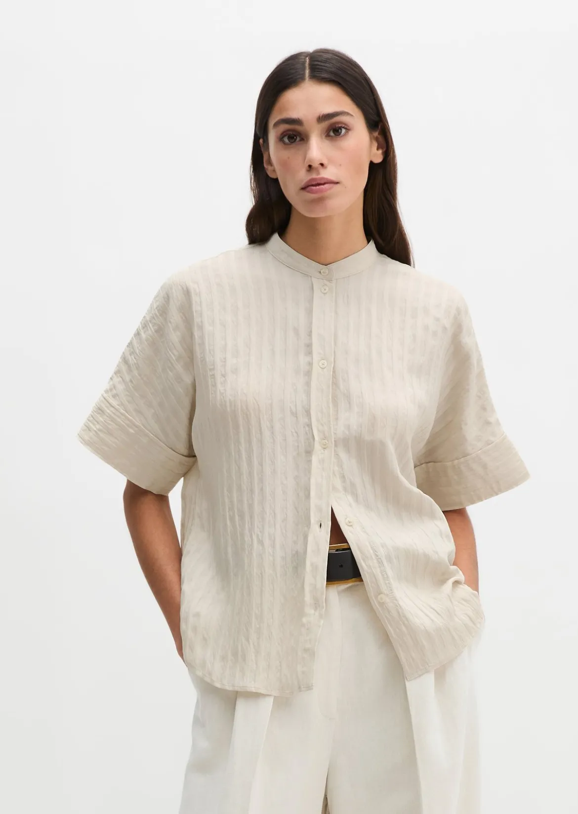 Boyfriend-Bluse regular aus TENCEL™ Modal
