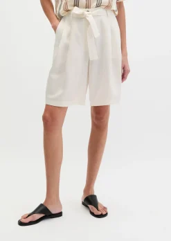Bundfalten-Shorts tailored aus TENCEL™ Lyocell
