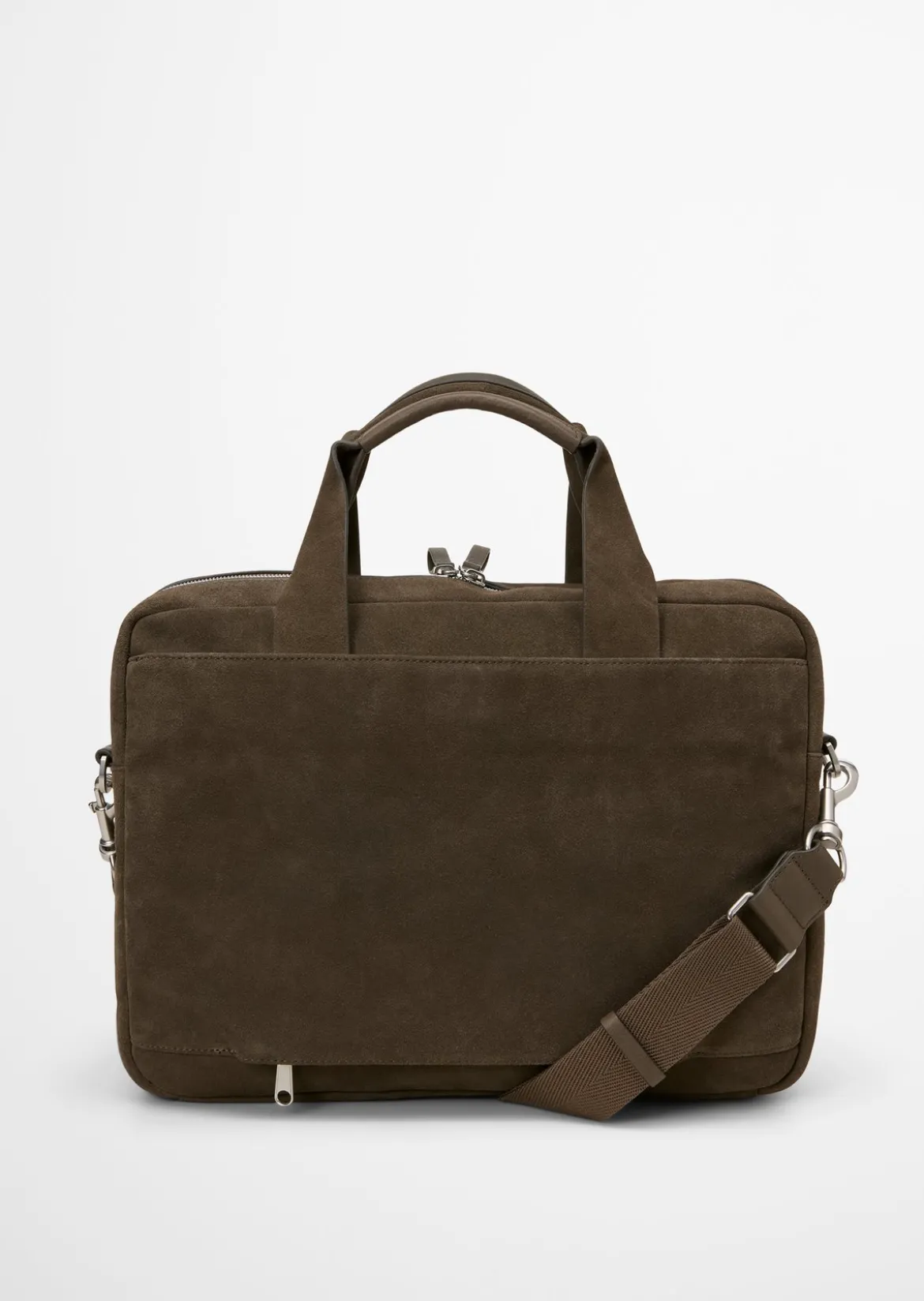 Business Bag aus softem Veloursleder