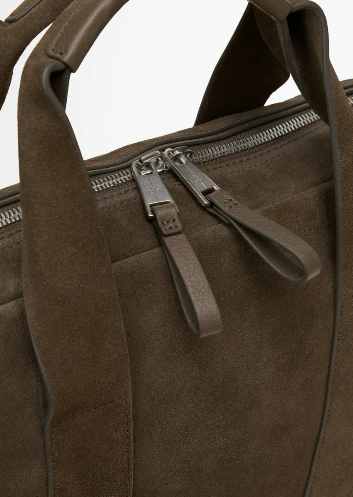 Business Bag aus softem Veloursleder