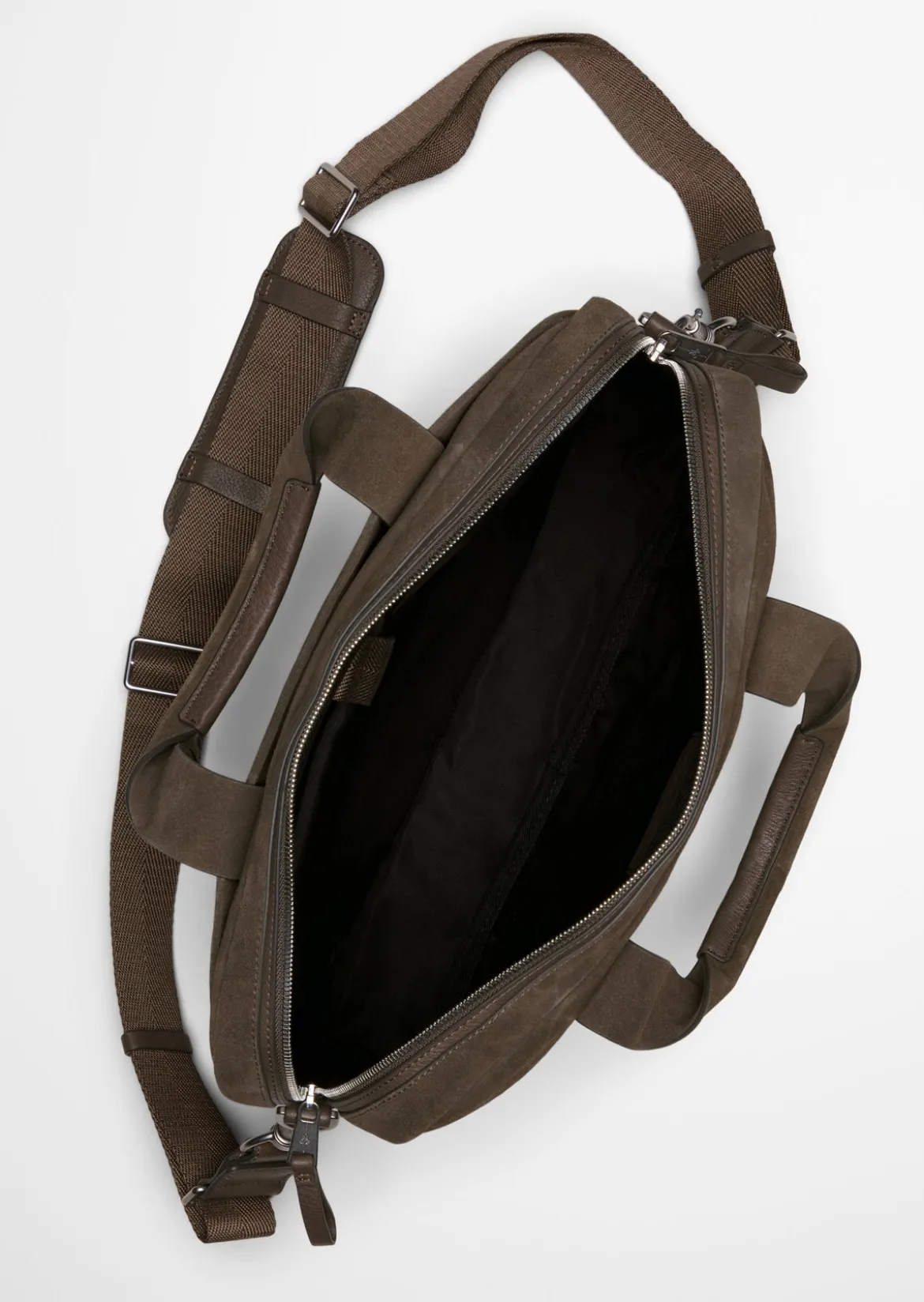 Business Bag aus softem Veloursleder