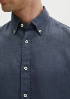 Button-Down-Hemd shaped aus reinem Leinen