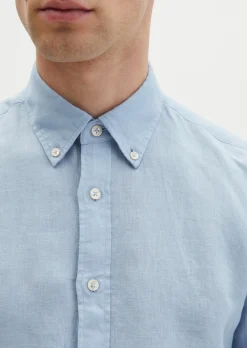Button-Down-Hemd shaped aus reinem Leinen
