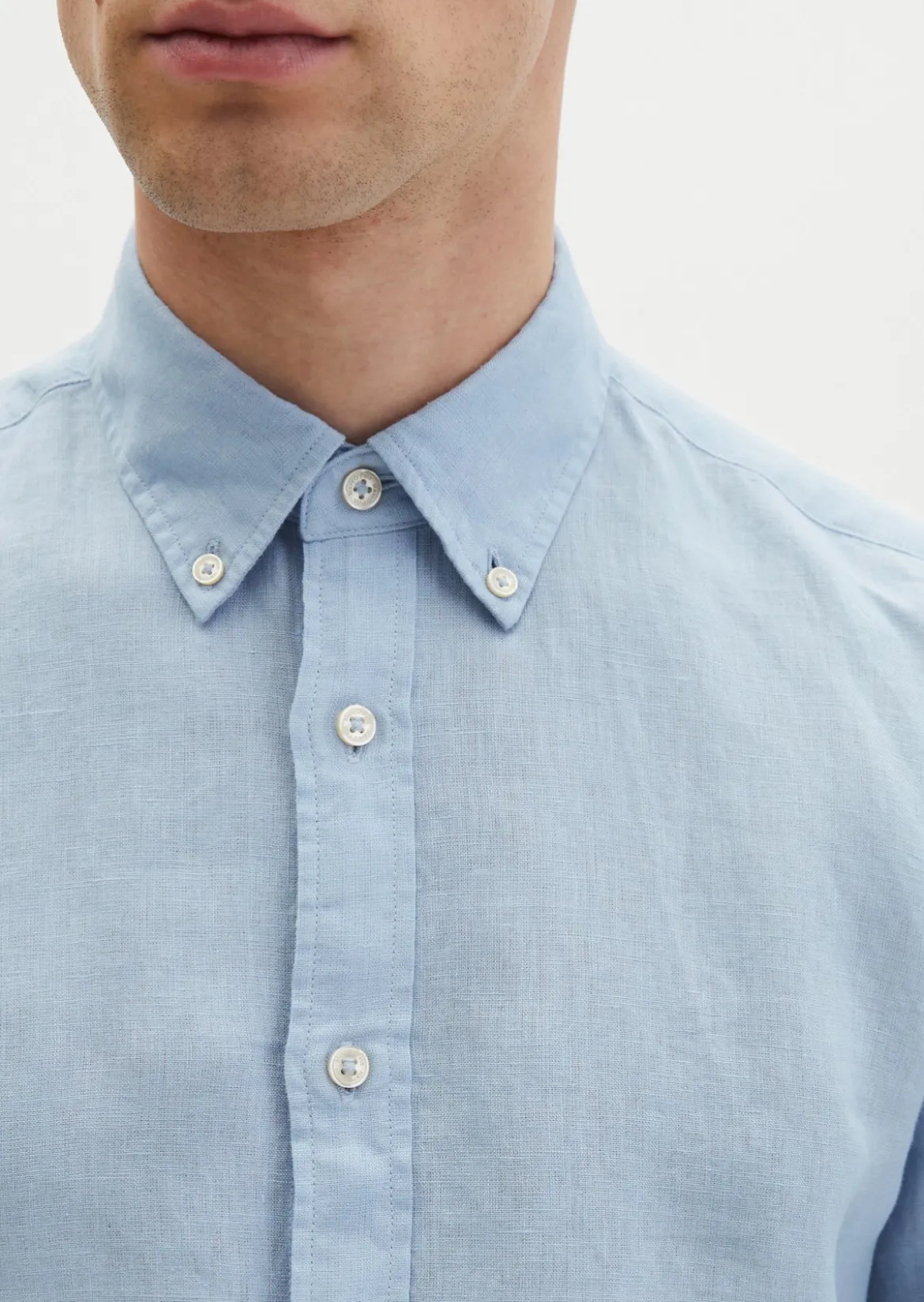 Button-Down-Hemd shaped aus reinem Leinen