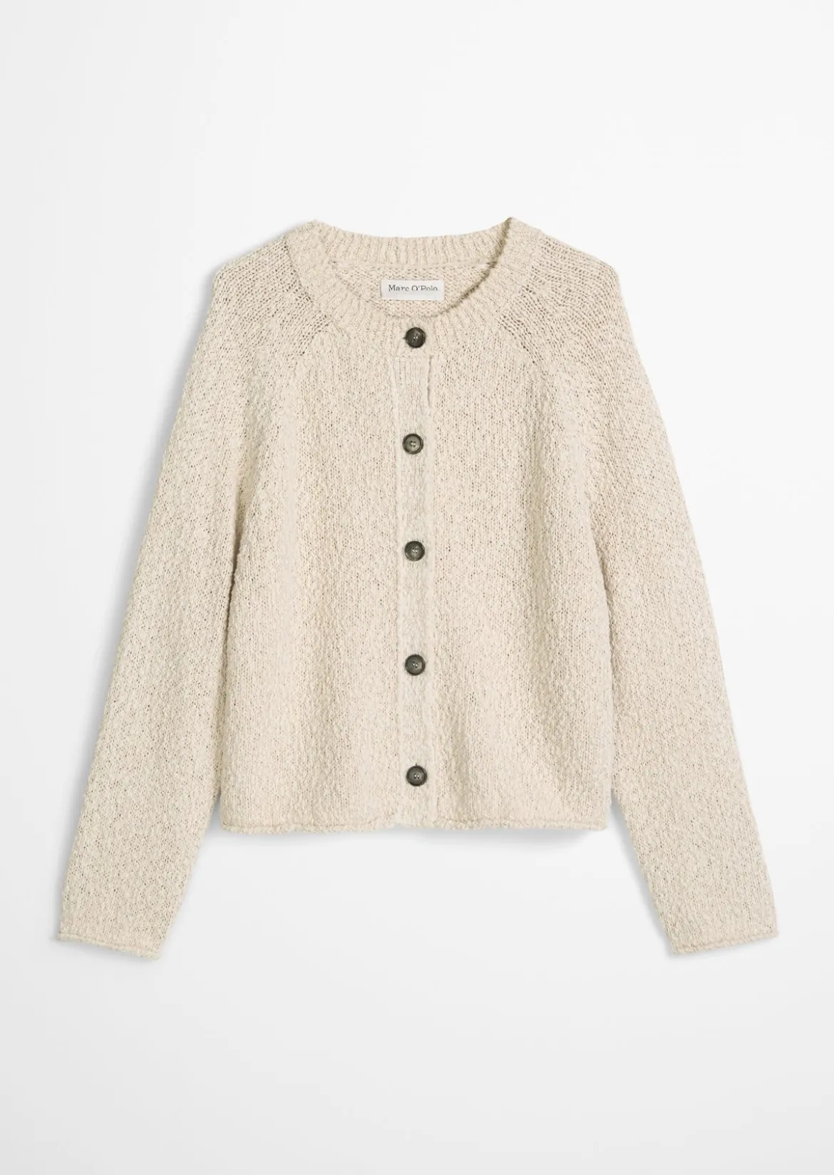 Cardigan oversized aus Heavy Cotton Slub-Garn