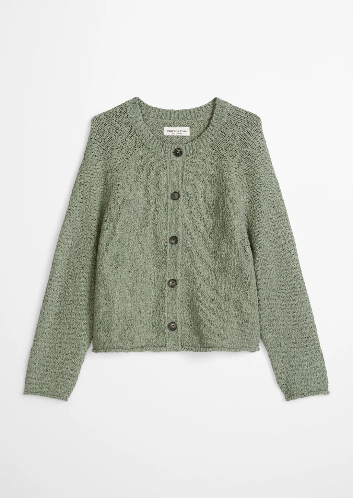 Cardigan oversized aus Heavy Cotton Slub-Garn