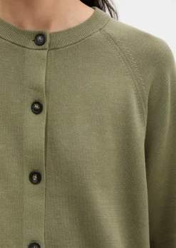 Cardigan oversized aus reinem Baumwollgarn