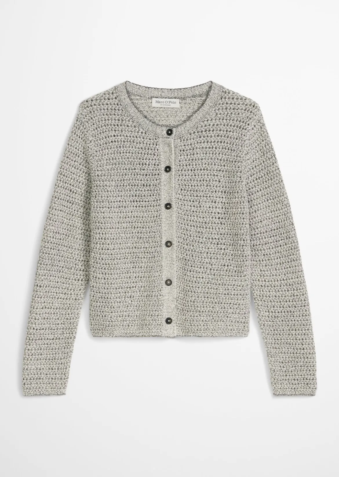 Cardigan regular aus Bi-Color-Garn