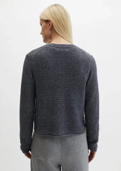 Cardigan regular aus Bi-Color-Garn