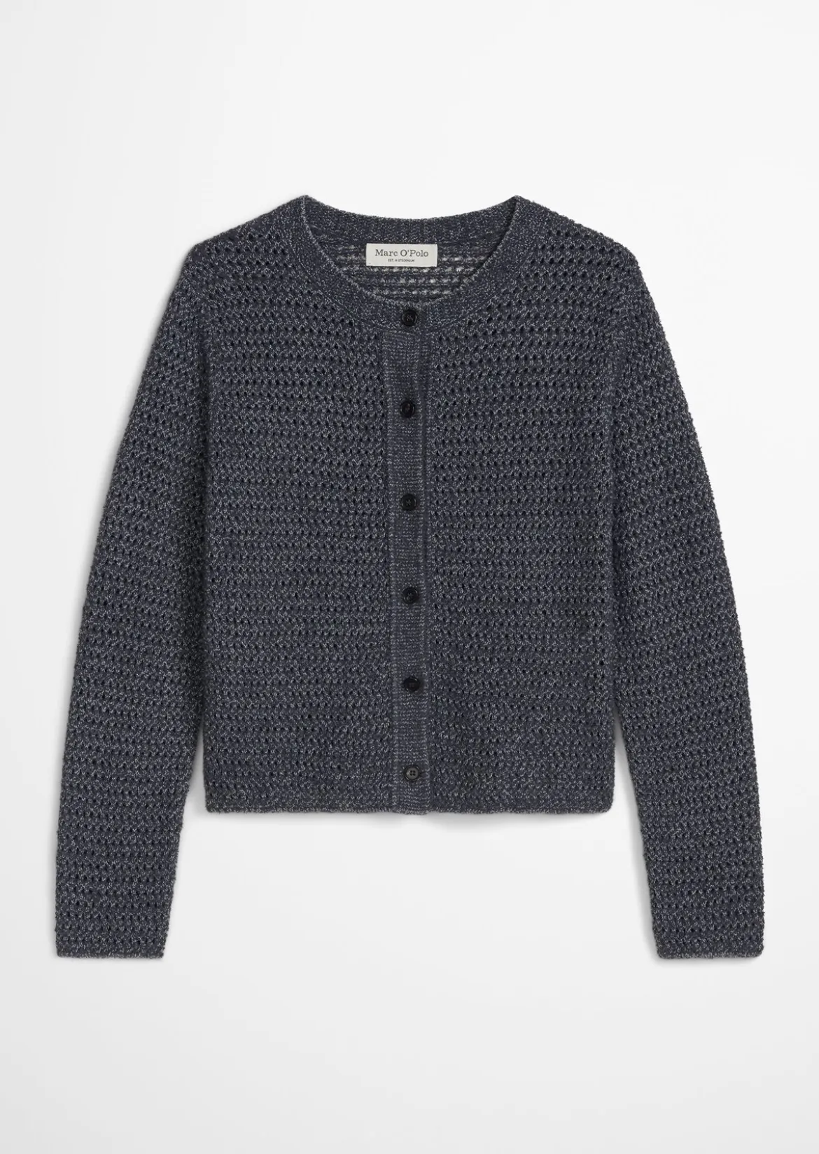 Cardigan regular aus Bi-Color-Garn