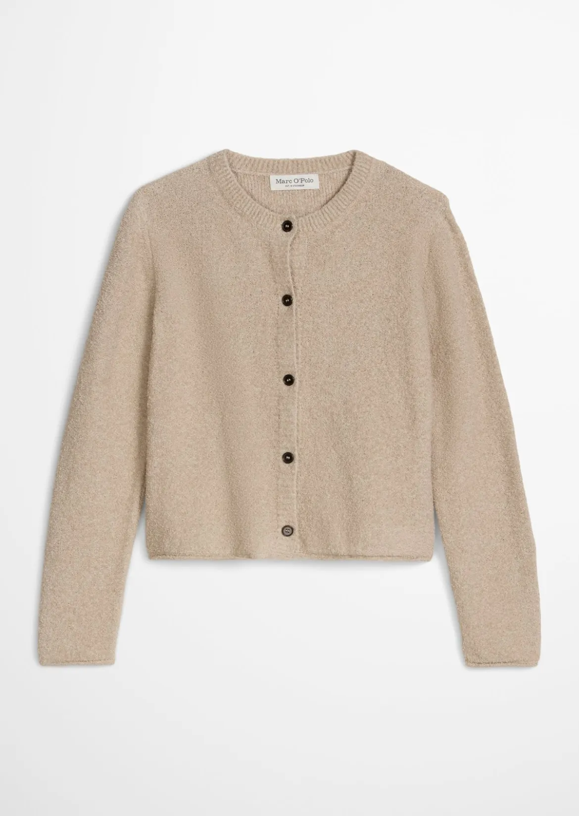 Cardigan regular aus Bouclé-Garn