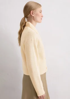 Cardigan relaxed aus weichem Merinowolle-Mix