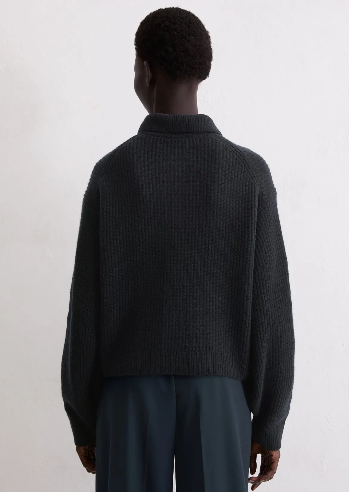 Cardigan relaxed aus weichem Merinowolle-Mix