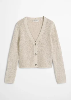 Cardigan slim aus Bändchengarn