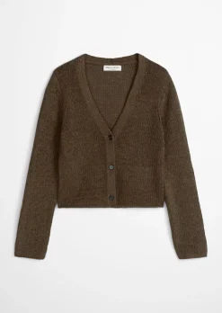 Cardigan slim aus Bändchengarn