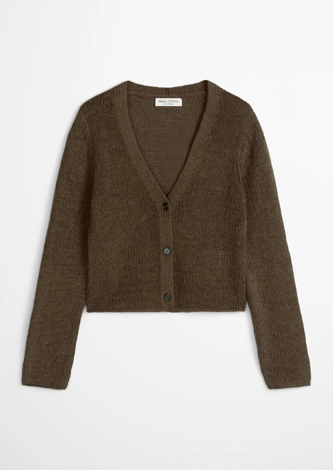 Cardigan slim aus Bändchengarn