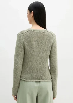Cardigan slim aus Bändchengarn