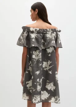 Carmen-Kleid loose aus weicher Ramiefaser