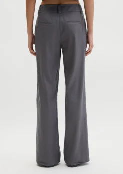 Chino flared aus Viskose-Leinen-Stretch