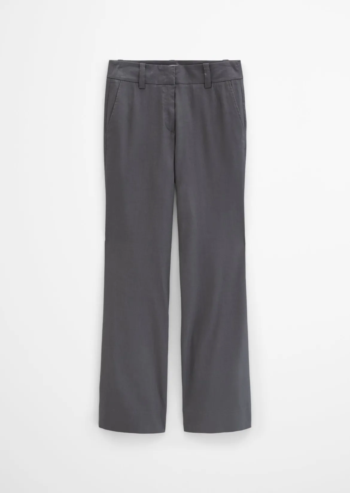 Chino flared aus Viskose-Leinen-Stretch