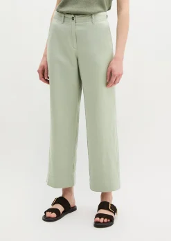 Chino Model Lande wide aus Organic Cotton-Lyocell-Leinen-Mix