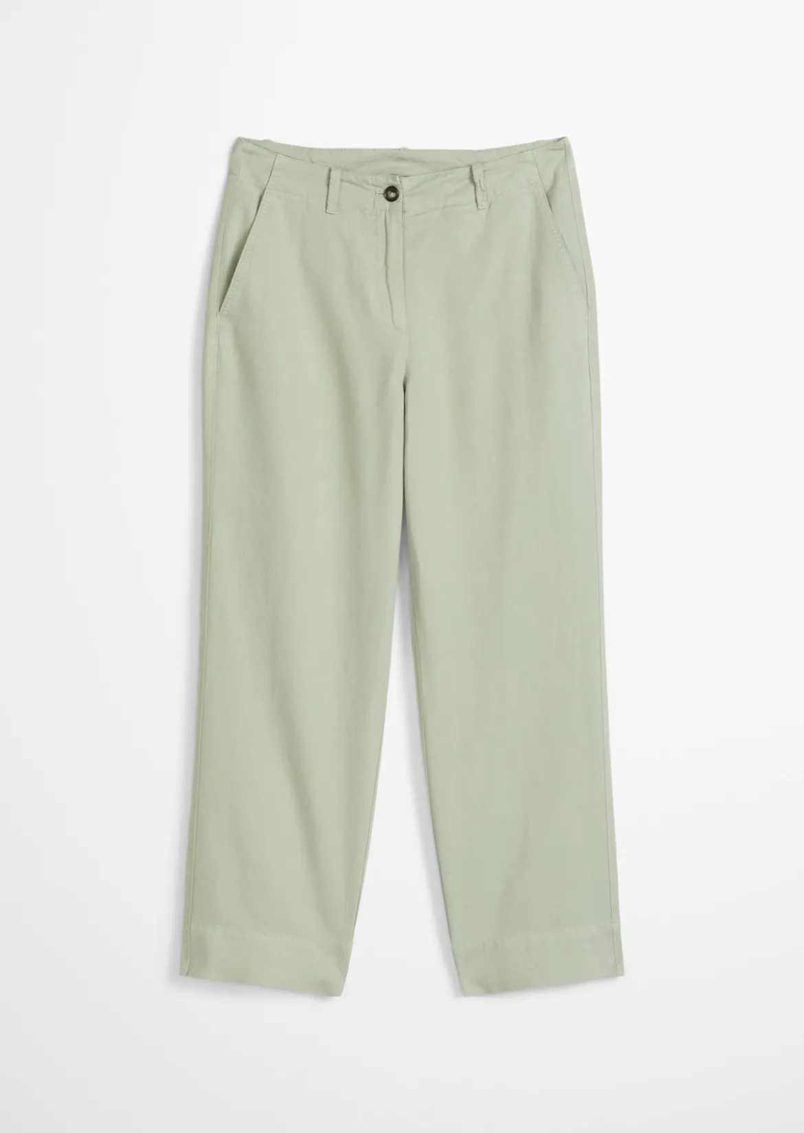 Chino Model Lande wide aus Organic Cotton-Lyocell-Leinen-Mix