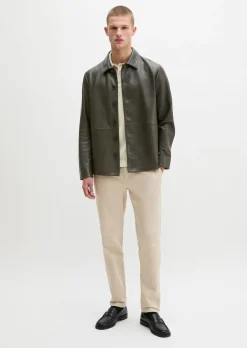 Chino Model Morot Jogger tapered aus elastischem Bio-Baumwollsatin