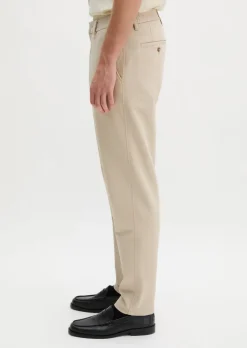 Chino Model Morot Jogger tapered aus elastischem Bio-Baumwollsatin