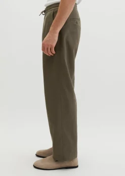 Chino Model Mossbo Jogger wide aus TENCEL™ Lyocell -Leinen-Mix