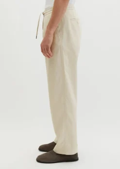 Chino Model Mossbo Jogger wide aus TENCEL™ Lyocell -Leinen-Mix