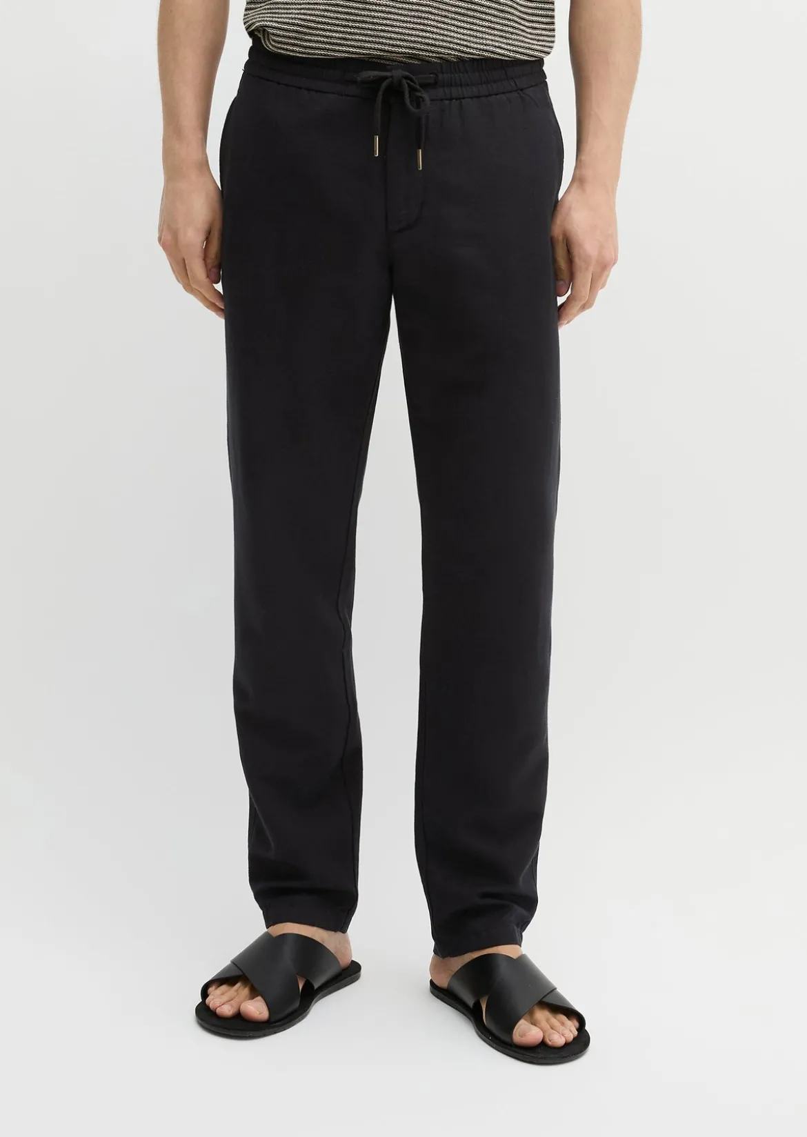 Chino Model Osby Jogger tapered aus Lyocell-Leinen-Mix