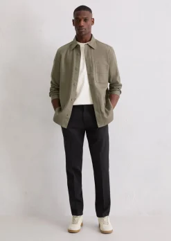 Chino Model Osby tapered aus weichem Bio-Baumwoll-Lyocell-Mix