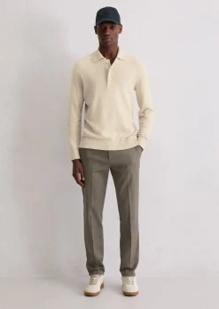 Chino Model Osby tapered aus weichem Bio-Baumwoll-Lyocell-Mix