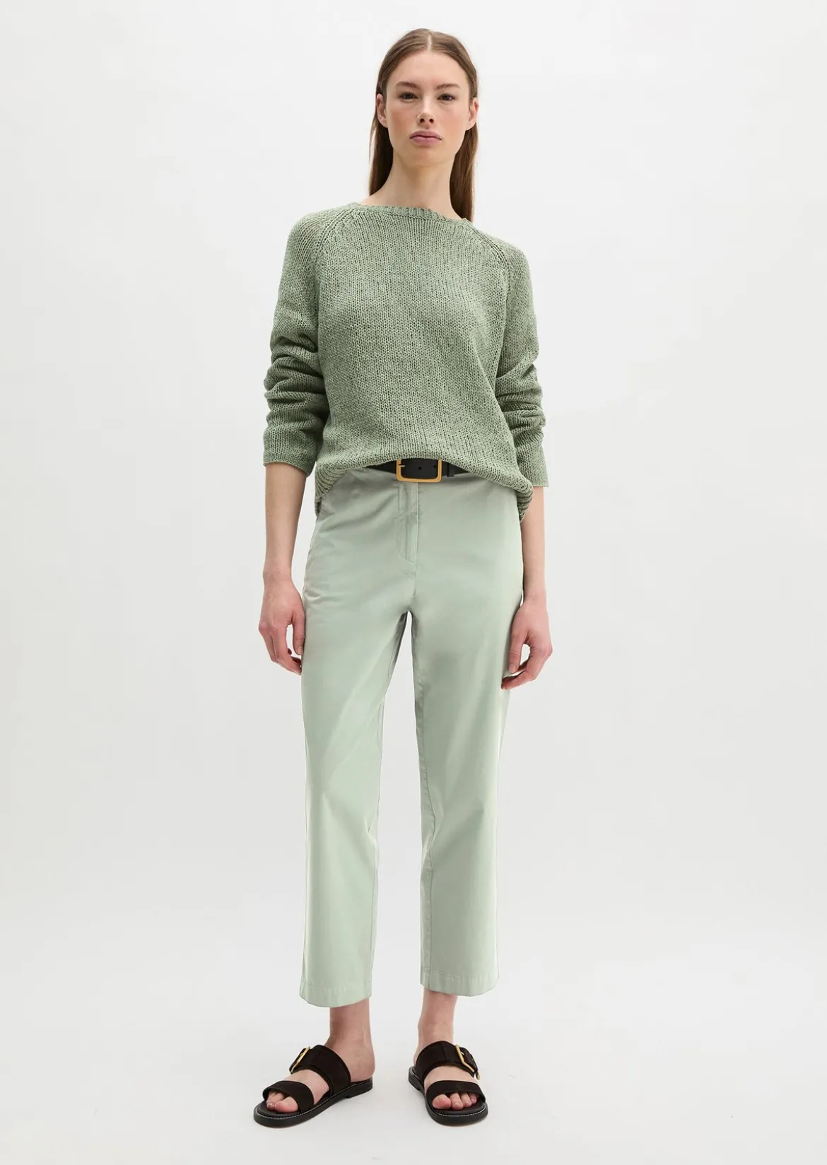 Chino Model Rimka tapered aus Baumwoll-Stretch-Twill