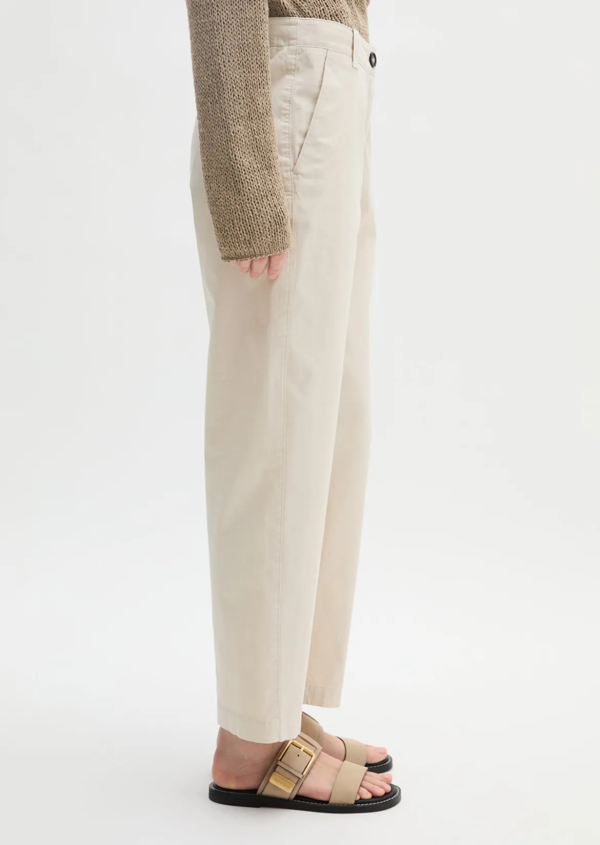 Chino Model Rimka tapered aus Baumwoll-Stretch-Twill
