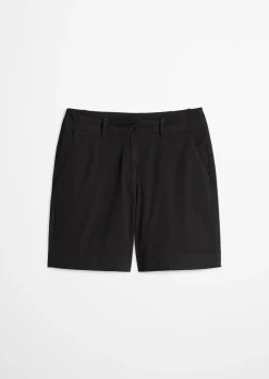 Chino-Shorts Model Lande wide aus Organic Cotton-Lyocell-Leinen-Mix