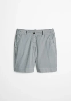 Chino-Shorts Model Lande wide aus Organic Cotton-Lyocell-Leinen-Mix