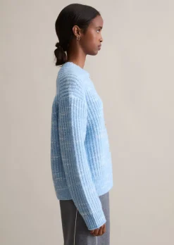 Chunky-Cardigan cropped aus weichem Wolle-Mix