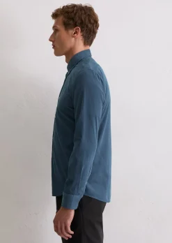 Cordhemd shaped aus reiner Bio-Baumwolle