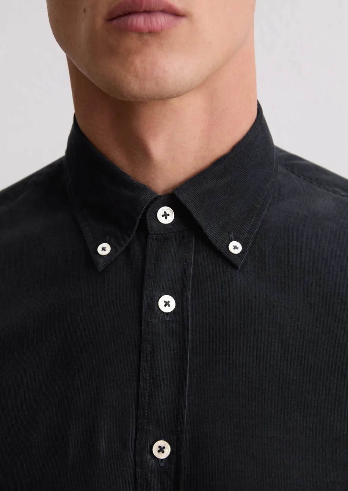 Cordhemd shaped aus reiner Bio-Baumwolle