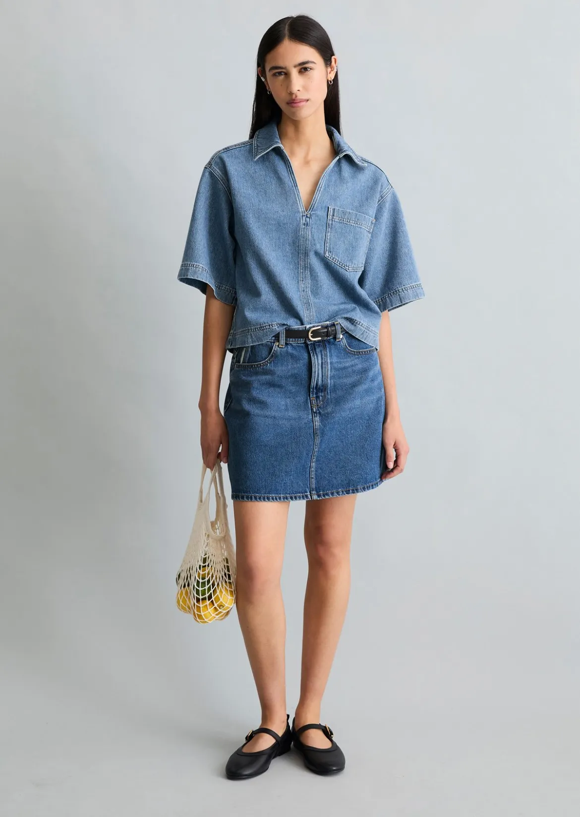 Crayfish Capsule Jeans-Tunika, Relaxed Fit aus reinem Organic Cotton