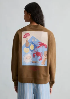Crayfish Capsule Sweatshirt, Backprint mit markantem Rückenprint
