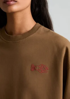 Crayfish Capsule Sweatshirt, Backprint mit markantem Rückenprint