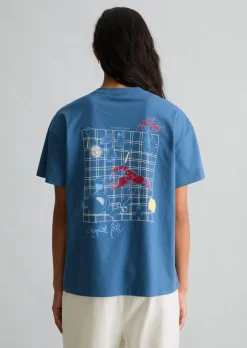 Crayfish Capsule T-Shirt, Backprint, Normal Fit aus Basic Single Jersey