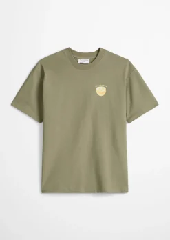 Crayfish Capsule T-Shirt, Chestprint, Relaxed Fit aus reiner Bio-Baumwolle
