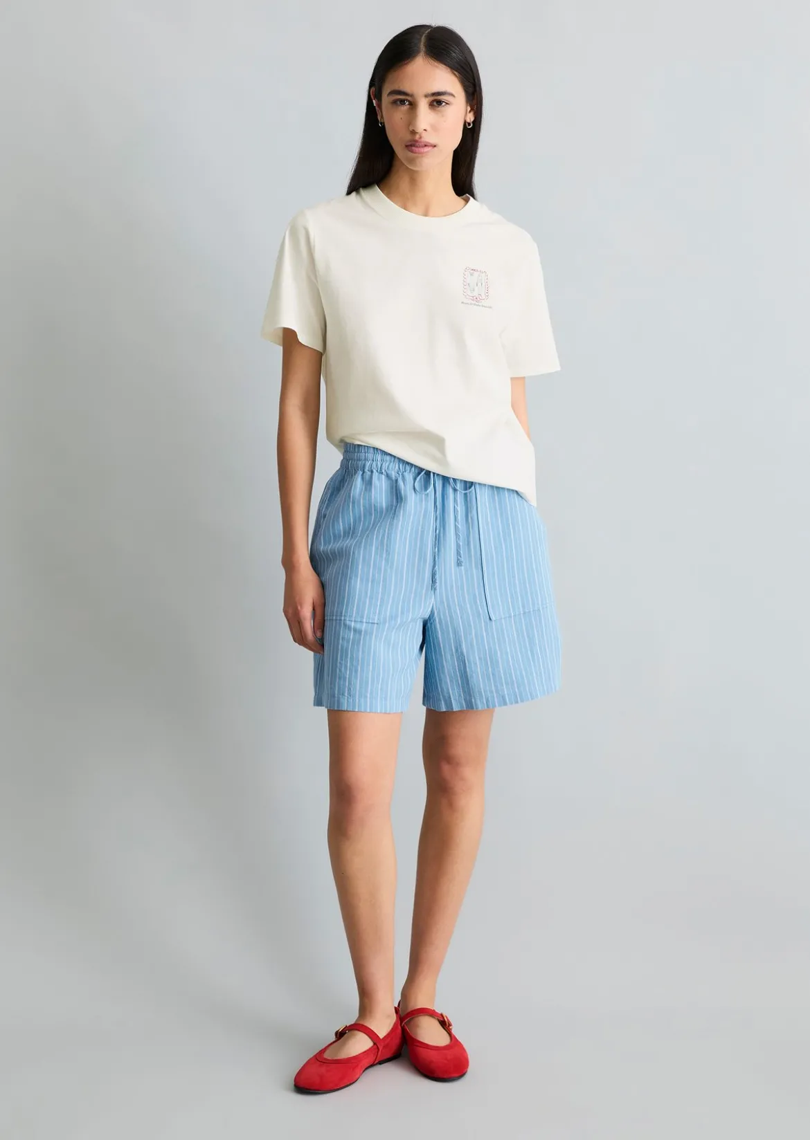 Crayfish Capsule T-Shirt, Chestprint, Normal Fit aus Organic Cotton