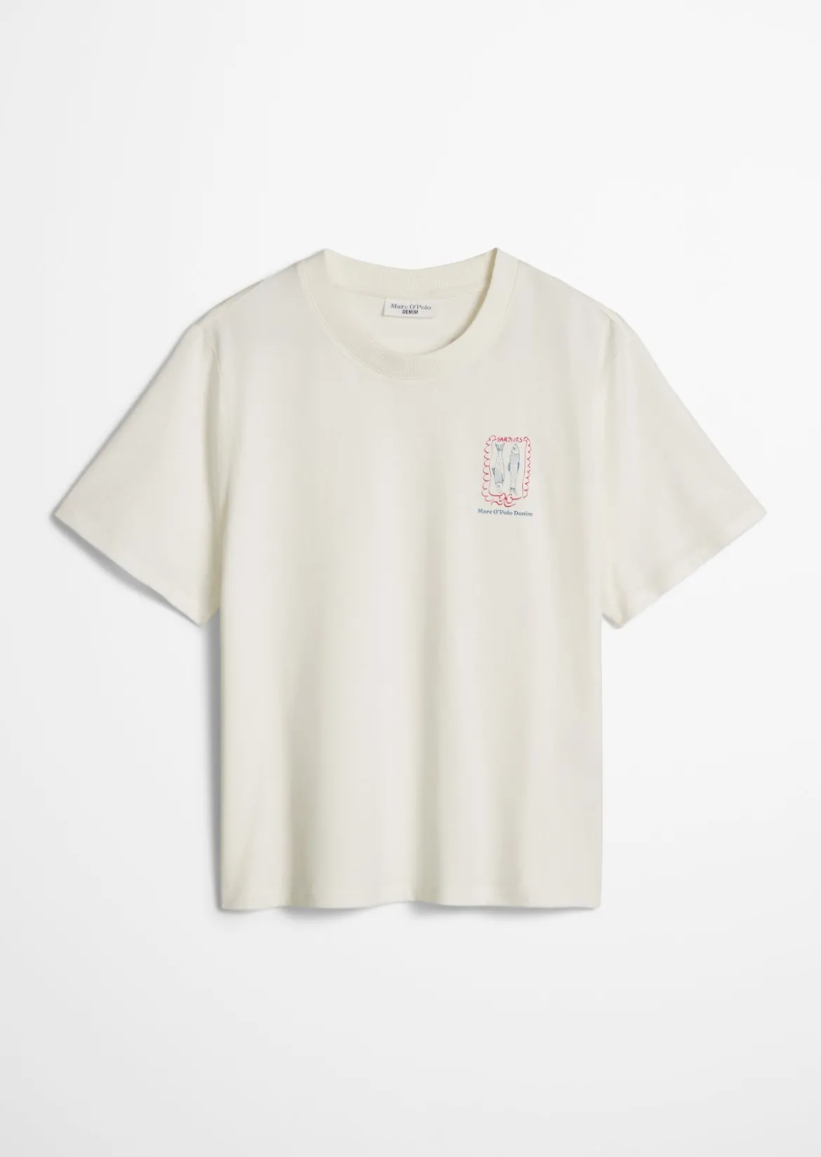 Crayfish Capsule T-Shirt, Chestprint, Normal Fit aus Organic Cotton