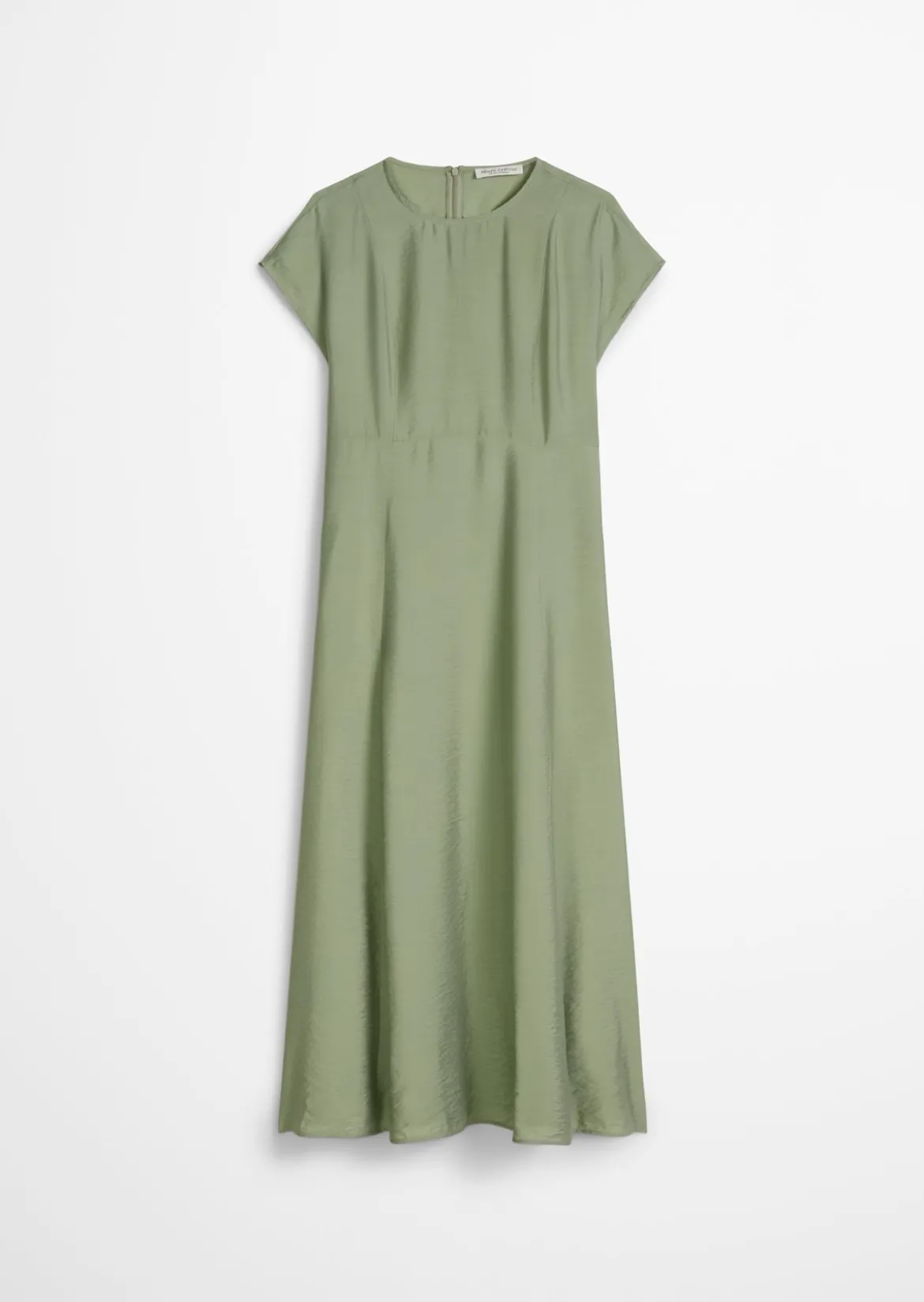 Crinkle-Kleid regular aus Viskose-Mix